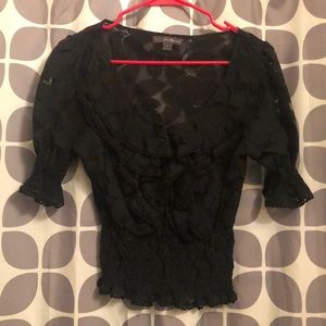 Forever Twenty One medium black lace top